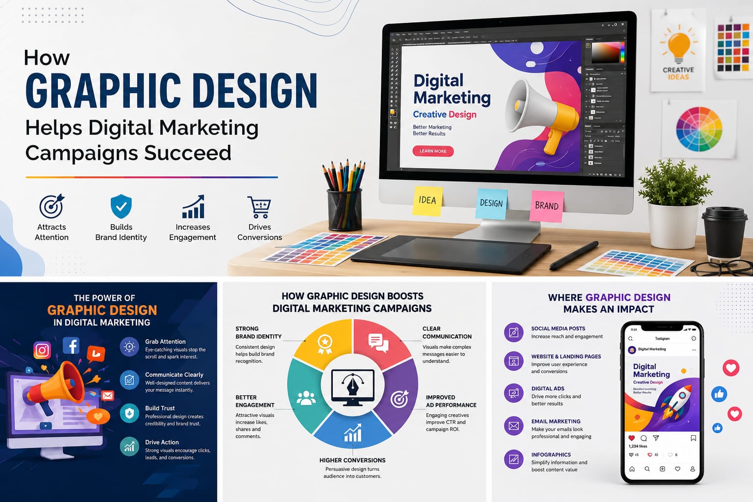 How Graphic Design Helps Digital Marketing Campaigns Succeed
